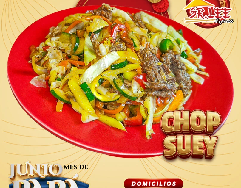 Volante publicitario de comida